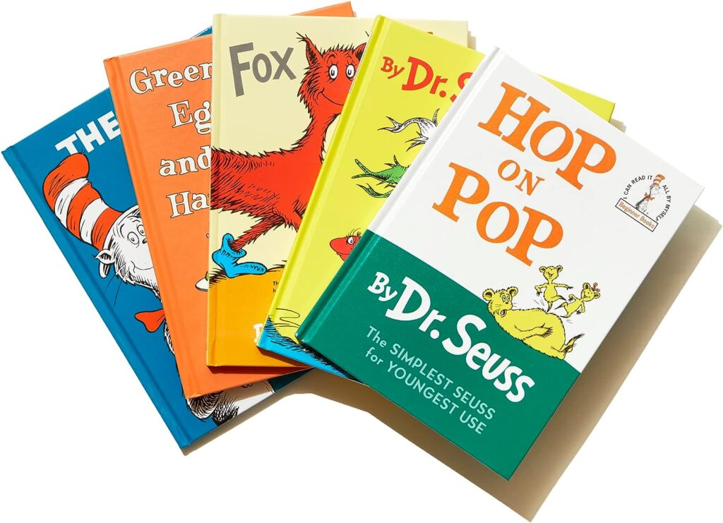 Dr. Seusss Beginner Book Collection (Cat in the Hat, One Fish Two Fish, Green Eggs and Ham, Hop on Pop, Fox in Socks)