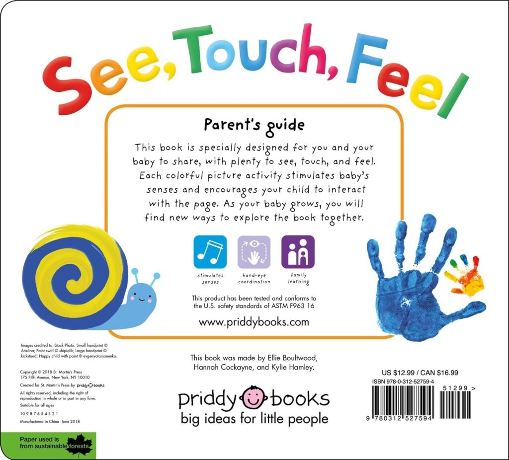 See, Touch, Feel: A First Sensory Book (See, Touch, Feel) [Board book]