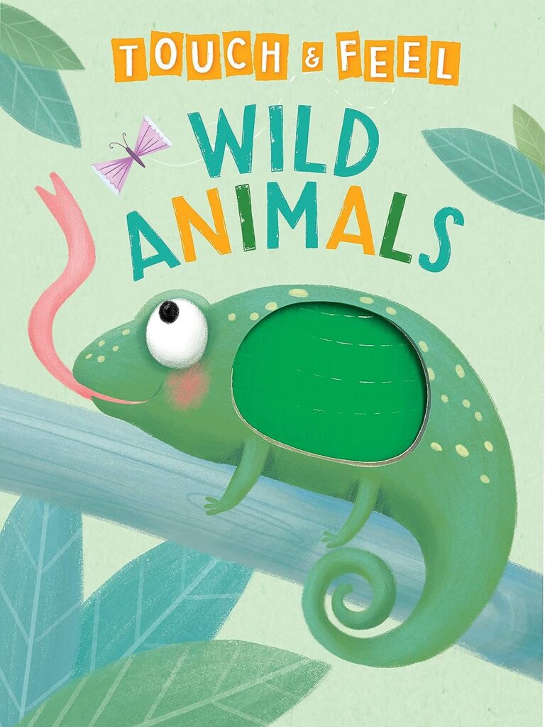 Wild Animals: A Touch and Feel Book - Childrens Board Book - Educational
