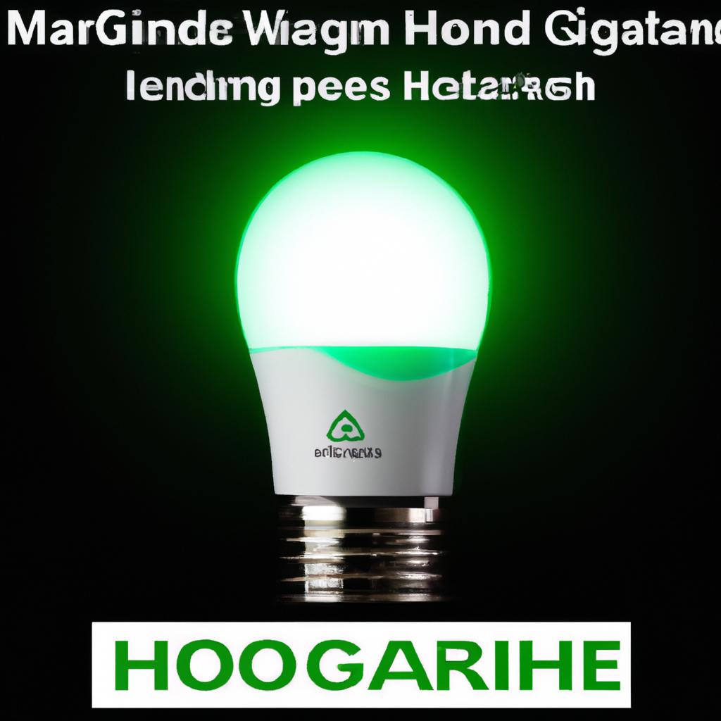 hooga Migraine Relief Green LED Light Bulb, Light Therapy Bulb, 520nm Narrow Band, 8W, E26 Base. Dimmable. Relieves Migraine Pain, Nausea, Anxiety, Insomnia. May Help Fibromyalgia Pain. (1 Pack)